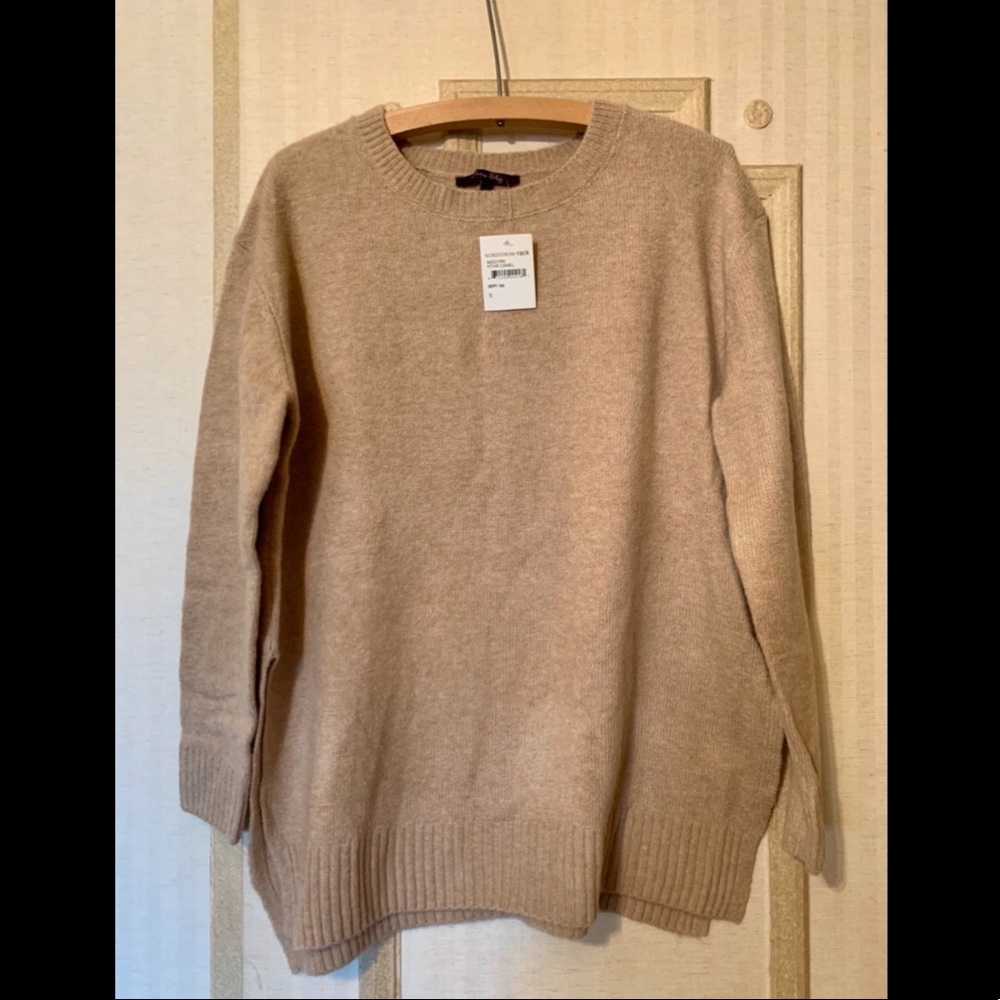 Heather Camel Olivia Sky Oversize Sweater